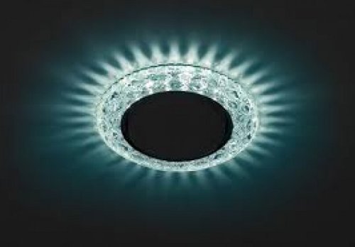 Светильник встраиваемый с подсветкой Эра DK LD22 BL/WH GX53 220В 13Вт МАХ Голубой фото Светильник встраиваемый с подсветкой Эра DK LD22 BL/WH GX53 220В 13Вт МАХ Голубой картинка